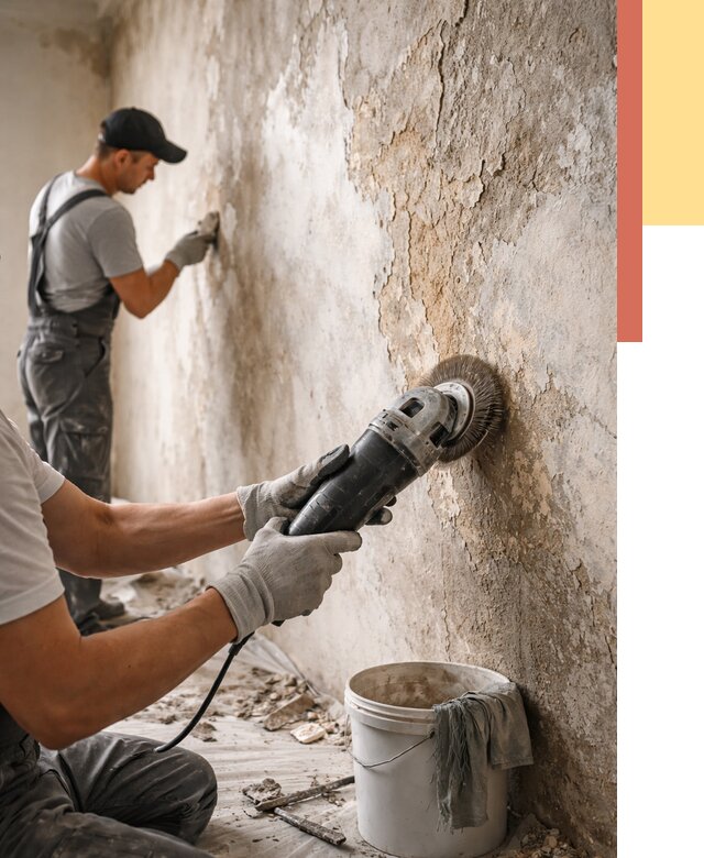 Снятие и удаление краски со стен в Каменске-Шахтинском от 2163 руб. — ОТДЕЛОЧНИК-Ксш