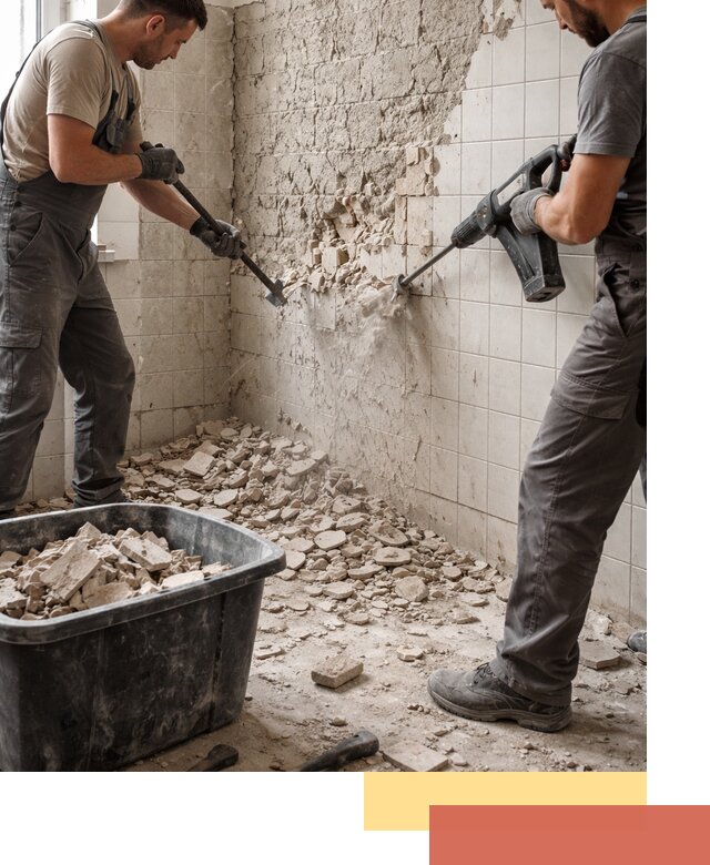 Демонтаж плитки со стен в Каменске-Шахтинском быстро и аккуратно