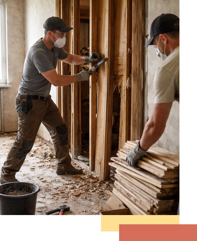 Демонтаж деревянных перегородок в Каменске-Шахтинском быстро и аккуратно