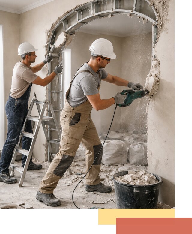 Демонтаж гипсокартонной арки в Каменске-Шахтинском быстро и аккуратно