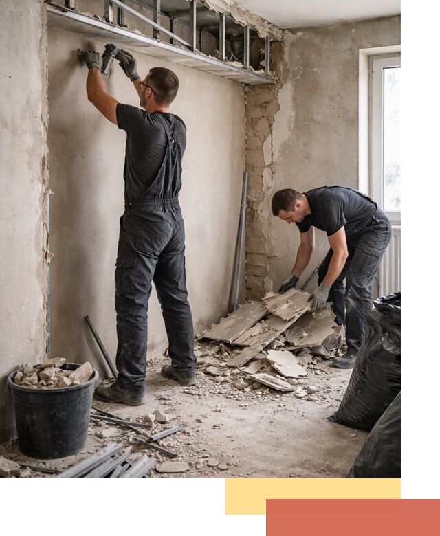 Демонтаж короба из гипсокартона в Каменске-Шахтинском быстро и аккуратно