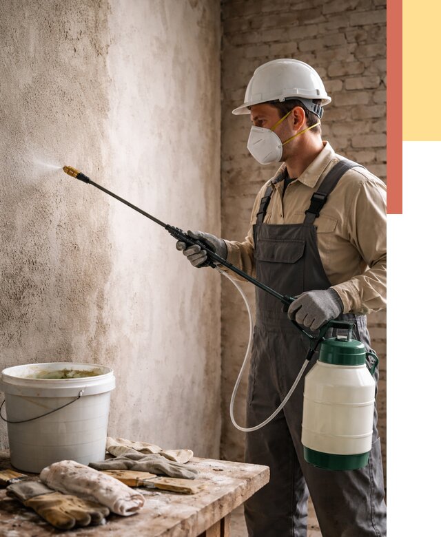 Антисептическая обработка стен в Каменске-Шахтинском от 1236 руб. — быстро и недорого | ОТДЕЛОЧНИК-Ксш