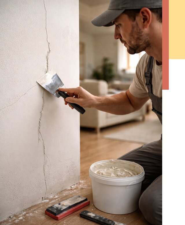 Заделка трещин и сколов в Каменске-Шахтинском от 2524 руб. — быстро и недорого | ОТДЕЛОЧНИК-Ксш