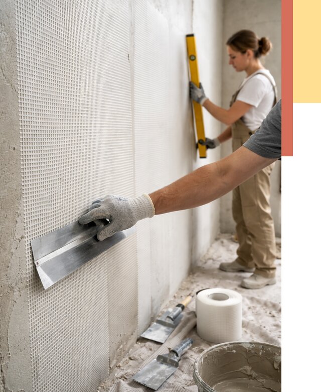 Армирование стен стеклосеткой в Каменске-Шахтинском от 3296 руб. под ключ | ОТДЕЛОЧНИК-Ксш