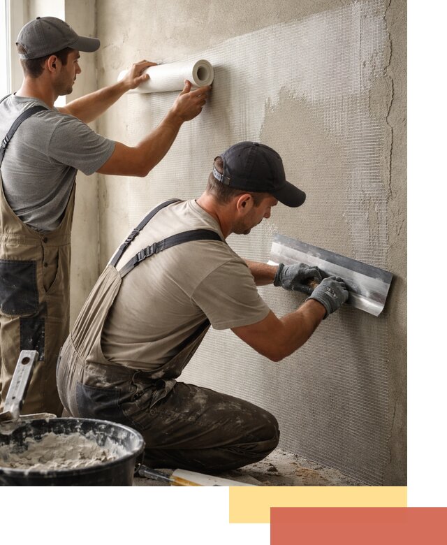 Армирование стен стеклосеткой в Каменске-Шахтинском для прочной отделки