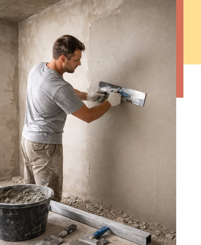 Штукатурка стен без маяков в Каменске-Шахтинском от 7417 руб/м2 — услуги и цена | ОТДЕЛОЧНИК-Ксш
