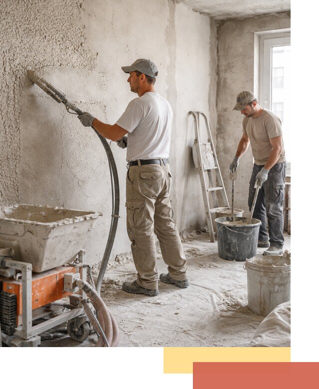 Машинная штукатурка стен в Каменске-Шахтинском — быстро и качественно