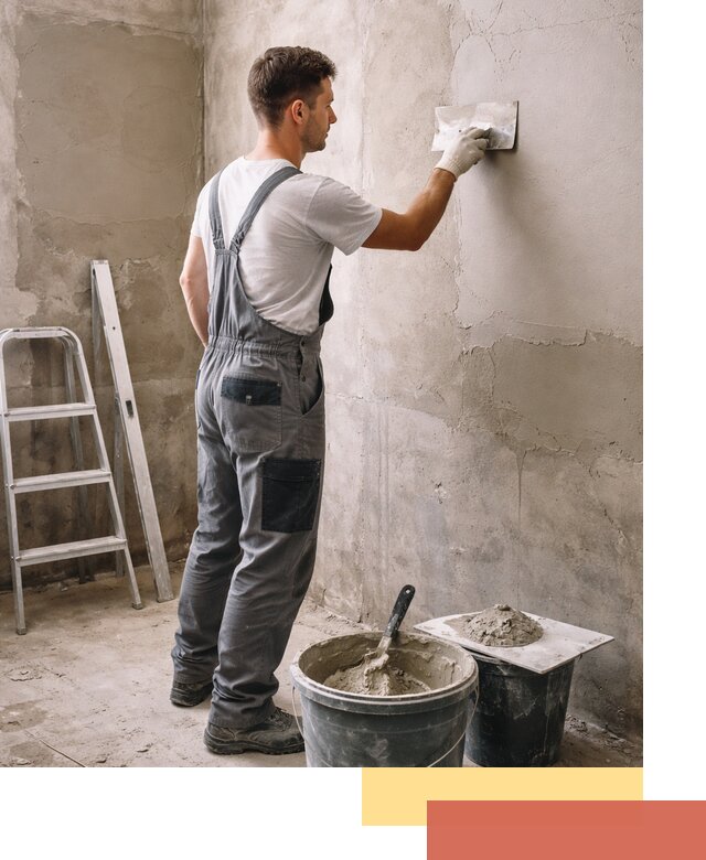 Штукатурка стен в ванной под ключ в Каменске-Шахтинском