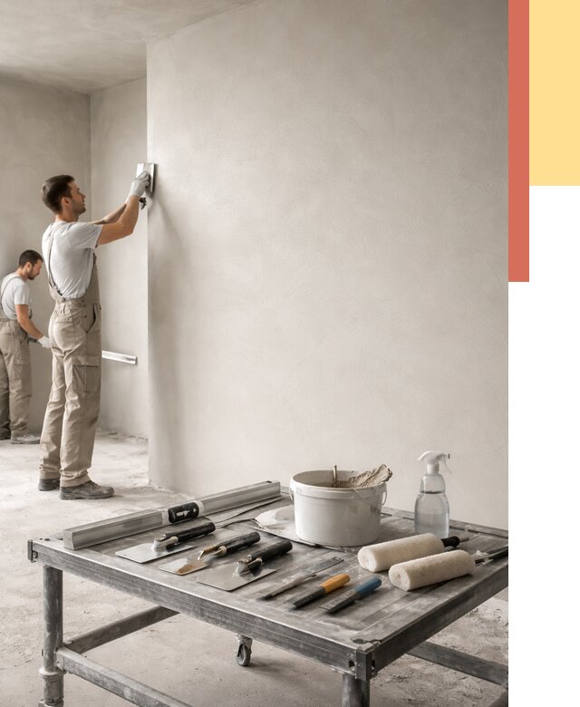 Штукатурка стен под покраску в Каменске-Шахтинском от 4635 руб./м² — качественно и недорого | ОТДЕЛОЧНИК-Ксш