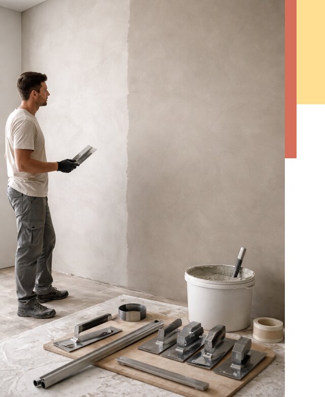 Нанесение микроцемента на стены в Каменске-Шахтинском от 3296 руб./м2 под ключ | ОТДЕЛОЧНИК-Ксш