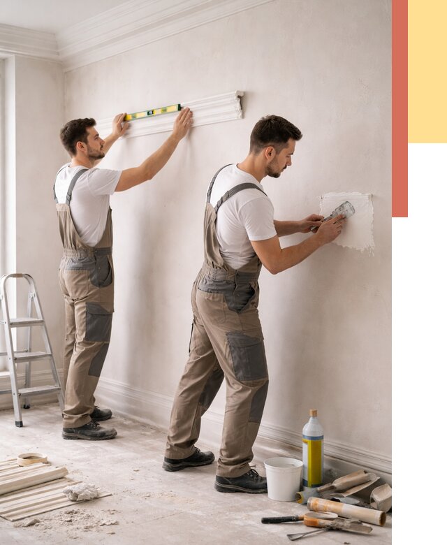 Монтаж лепнины на стены в Каменске-Шахтинском от 4635 руб. — недорого, быстро | ОТДЕЛОЧНИК-Ксш