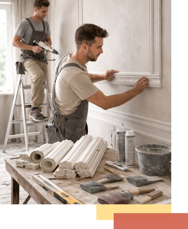 Монтаж лепнины на стены в Каменске-Шахтинском профессионально и качественно