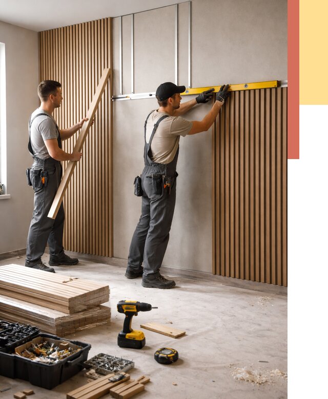 Монтаж реечных панелей на стены в Каменске-Шахтинском от 1236 руб. — быстро и недорого | ОТДЕЛОЧНИК-Ксш