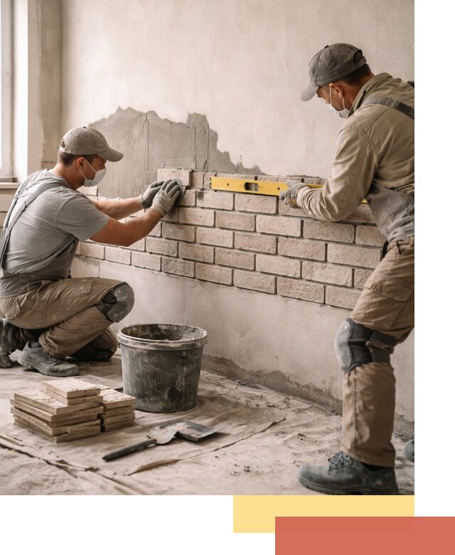 Монтаж декоративного кирпича профессионально в Каменске-Шахтинском