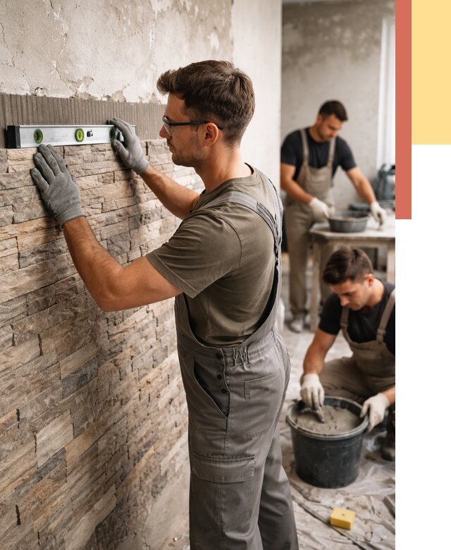 Монтаж искусственного камня в Каменске-Шахтинском от 4635 руб. под ключ | ОТДЕЛОЧНИК-Ксш