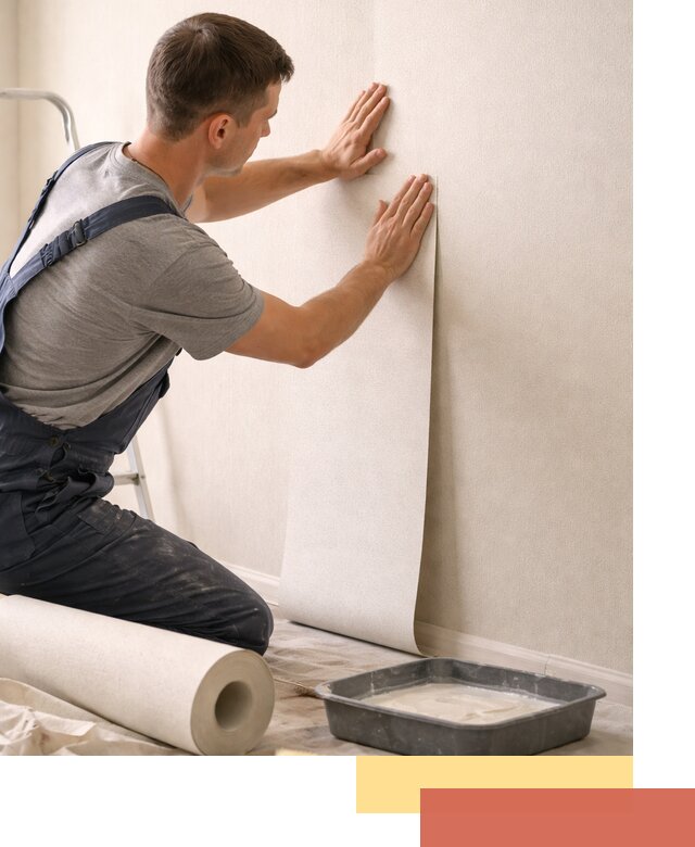 Поклейка флизелиновых обоев в Каменске-Шахтинском качественно и быстро