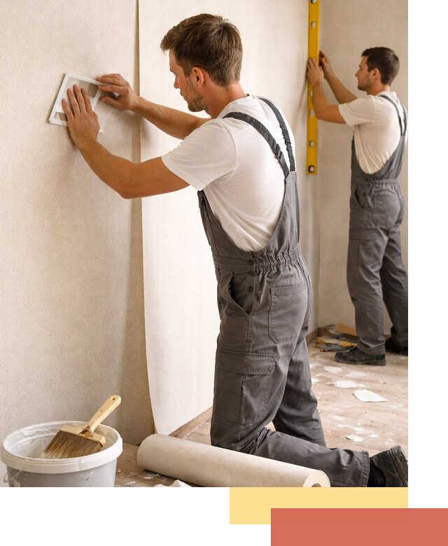 Поклейка бумажных обоев в Каменске-Шахтинском качественно и недорого