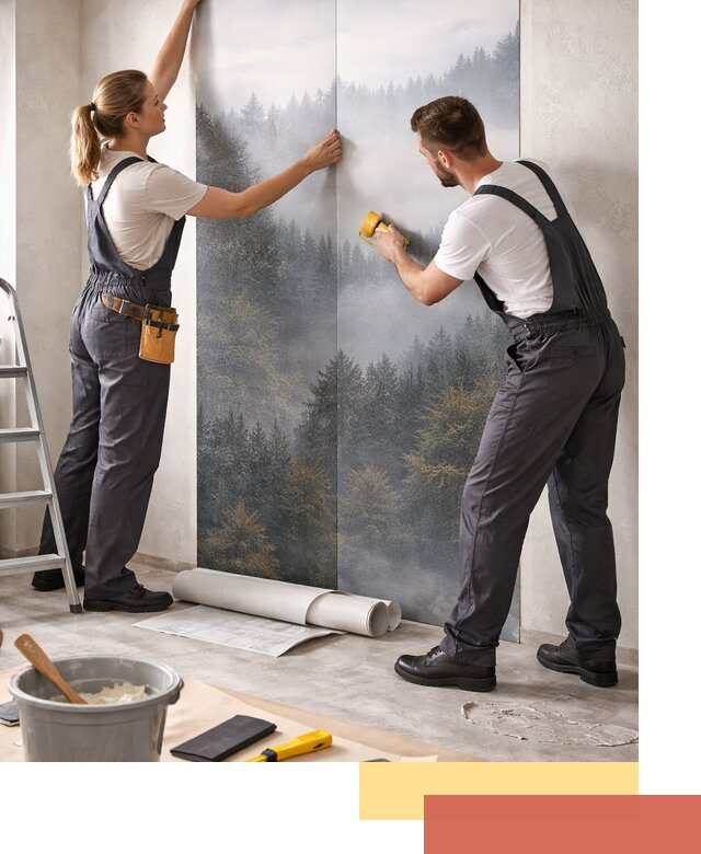 Поклейка фотообоев профессионально в Каменске-Шахтинском под ключ