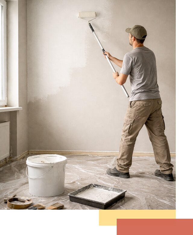 Покраска стен латексной краской в Каменске-Шахтинском качественно и быстро