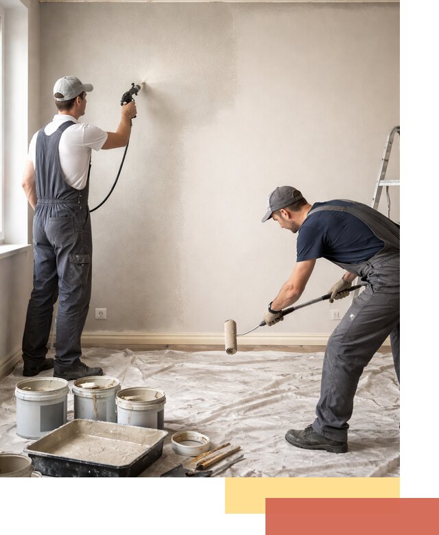 Покраска стен моющейся краской и защита поверхностей в Каменске-Шахтинском