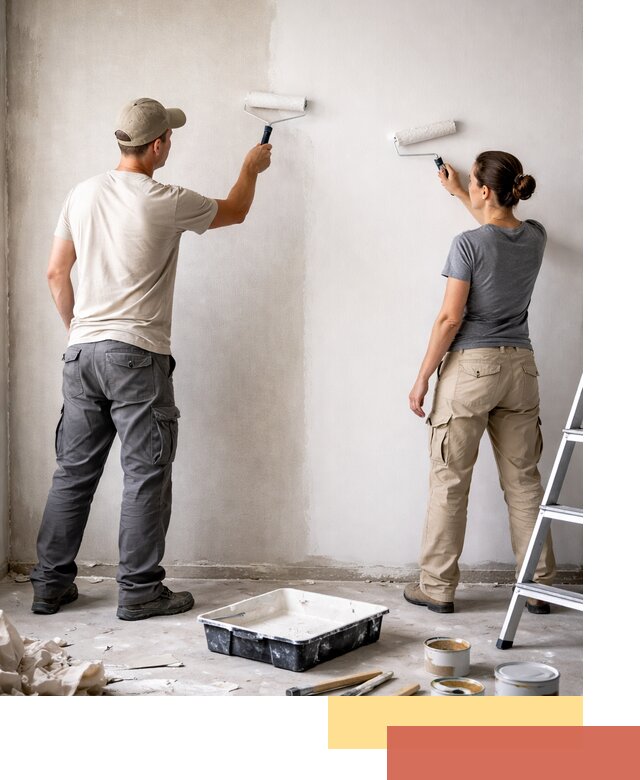 Окраска стен по стеклохолсту в Каменске-Шахтинском качественно и долговечно