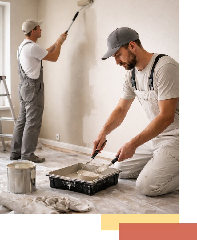 Покраска стен в квартире в Каменске-Шахтинском — профессионально и аккуратно