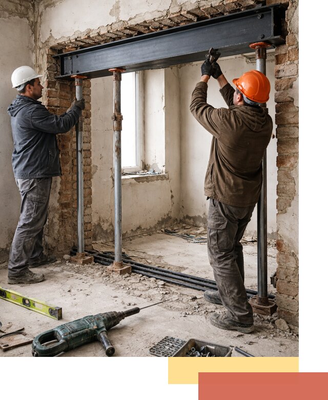 Усиление проема в стене в Каменске-Шахтинском для расширения и безопасности