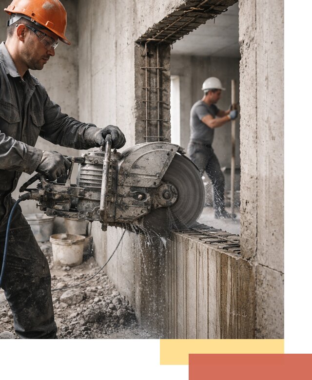 Алмазная резка проемов в Каменске-Шахтинском быстро и точно