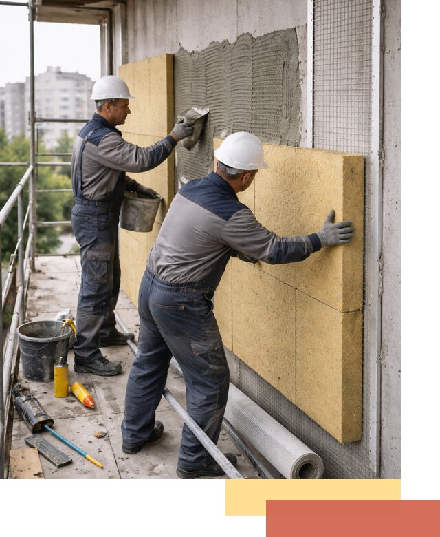 Утепление стен зданий и домов в Каменске-Шахтинском качественно и надежно