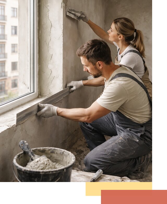 Штукатурка откосов дверей и окон профессионально в Каменске-Шахтинском