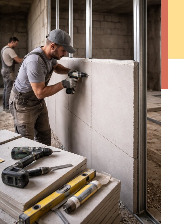 Кладка влагостойких перегородок ПГП в Каменске-Шахтинском от 1236 руб. под ключ | ОТДЕЛОЧНИК-Ксш