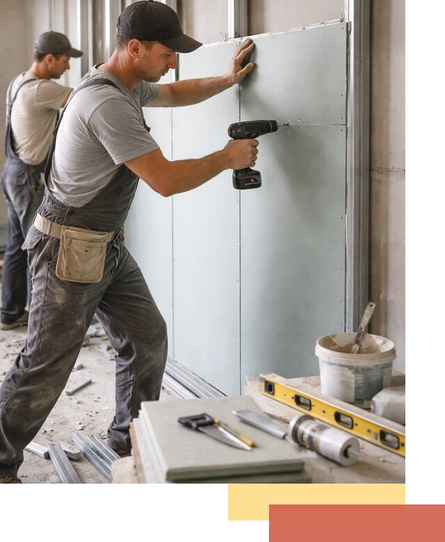 Кладка влагостойких перегородок ПГП в Каменске-Шахтинском