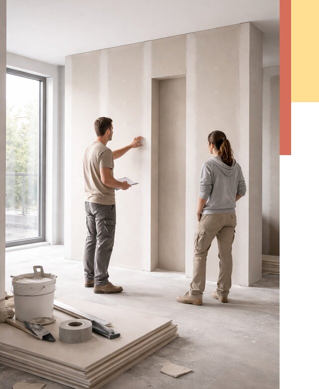 Зонирующая перегородка из гипсокартона в Каменске-Шахтинском от 2884 руб. под ключ | ОТДЕЛОЧНИК-Ксш