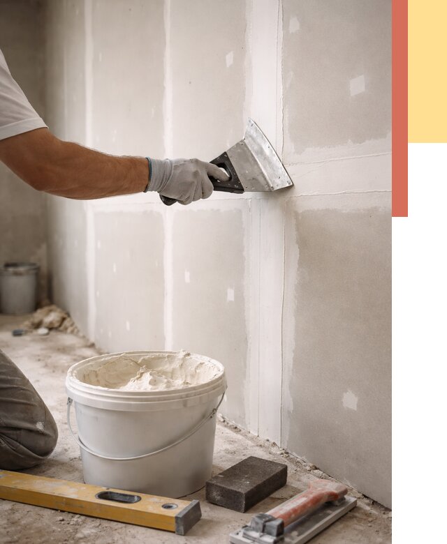 Шпаклевка перегородок из гипсокартона в Каменске-Шахтинском от 2575 руб. — услуги ОТДЕЛОЧНИК-Ксш