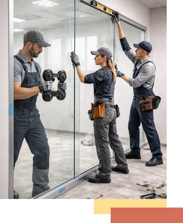 Профессиональный монтаж стеклянных перегородок в Каменске-Шахтинском