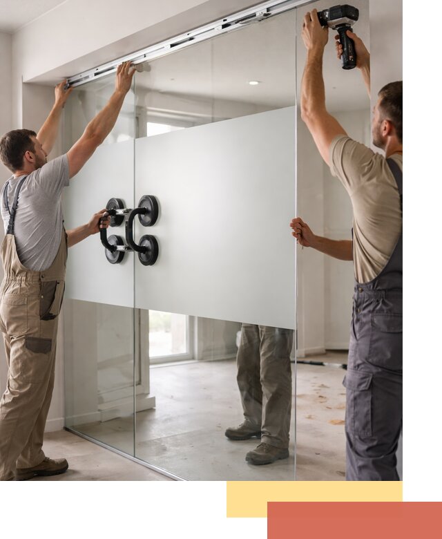 Матовые стеклянные перегородки под ключ в Каменске-Шахтинском