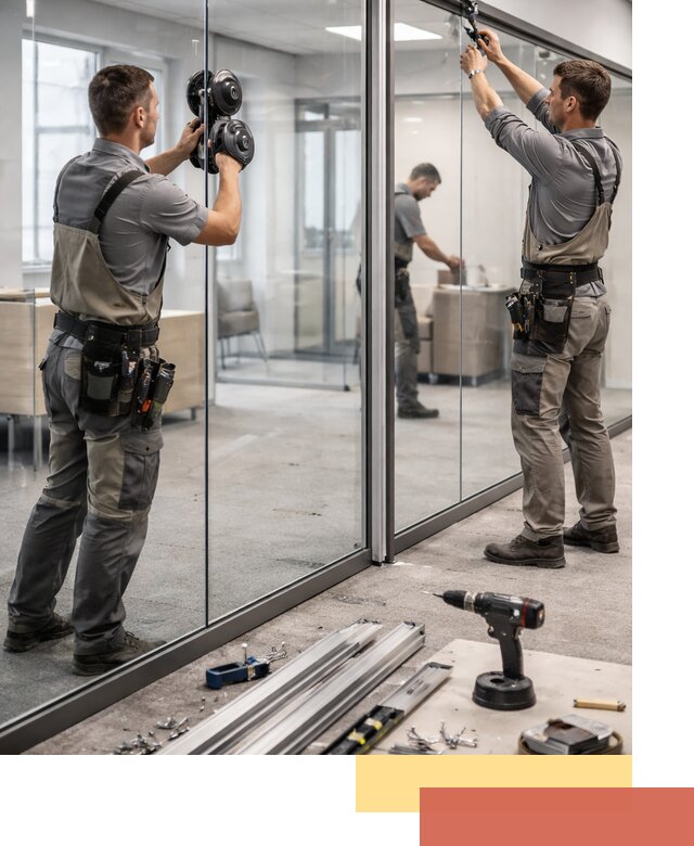 Стеклянные офисные перегородки под ключ в Каменске-Шахтинском