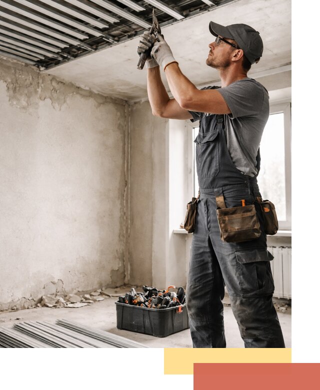 Демонтаж реечного потолка в Каменске-Шахтинском быстро и аккуратно