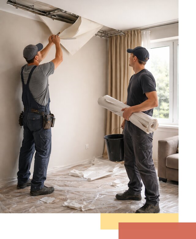 Демонтаж натяжного потолка в Каменске-Шахтинском быстро и аккуратно