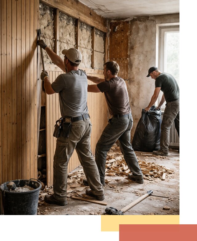 Демонтаж вагонки и вывоз материалов в Каменске-Шахтинском