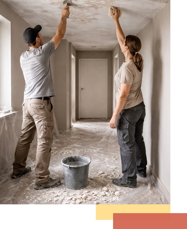 Удаление побелки с потолка в Каменске-Шахтинском — быстро и аккуратно