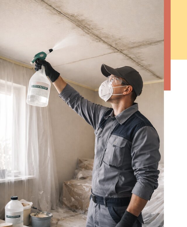 Антисептическая обработка потолка в Каменске-Шахтинском от 2575 руб. | ОТДЕЛОЧНИК-Ксш