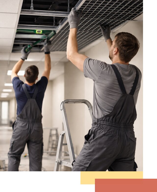 Монтаж потолка Грильято в Каменске-Шахтинском: установка под ключ качественно