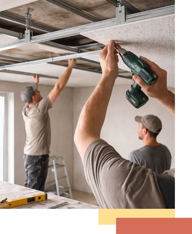 Монтаж акустического потолка в Каменске-Шахтинском под ключ