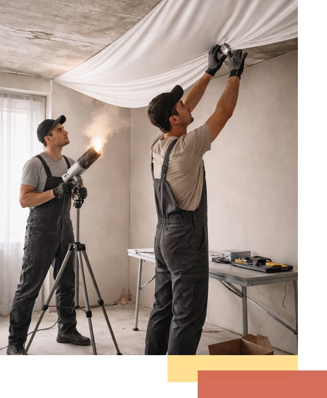 Установка натяжного потолка под ключ в Каменске-Шахтинском