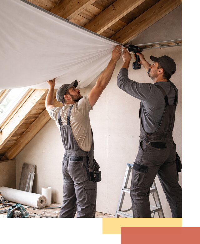 Монтаж натяжного потолка в мансарде в Каменске-Шахтинском