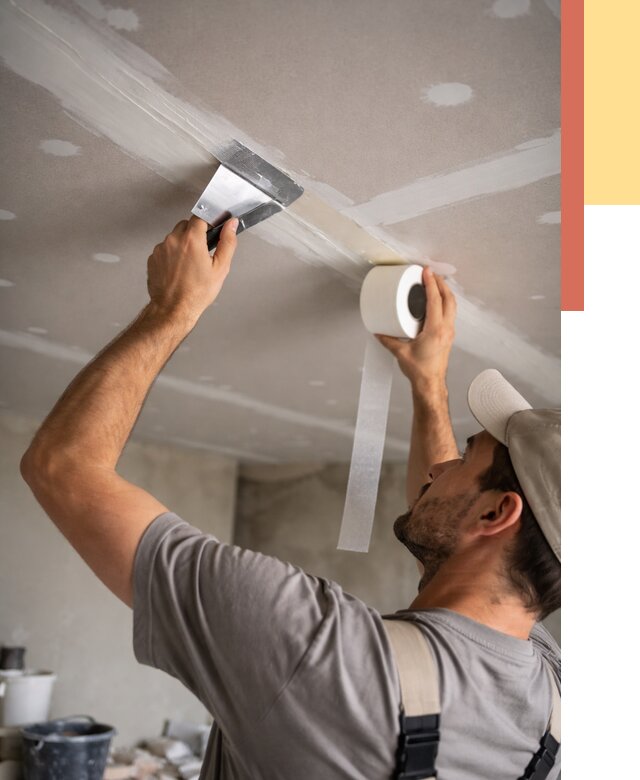 Обработка швов потолка ГКЛ в Каменске-Шахтинском от 7726 руб. под ключ | ОТДЕЛОЧНИК-Ксш