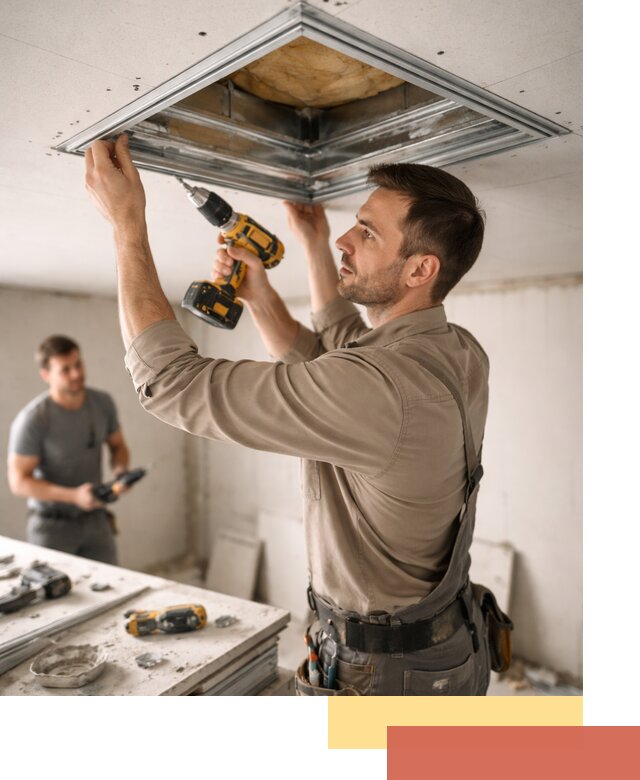 Монтаж люка в потолок из ГКЛ в Каменске-Шахтинском