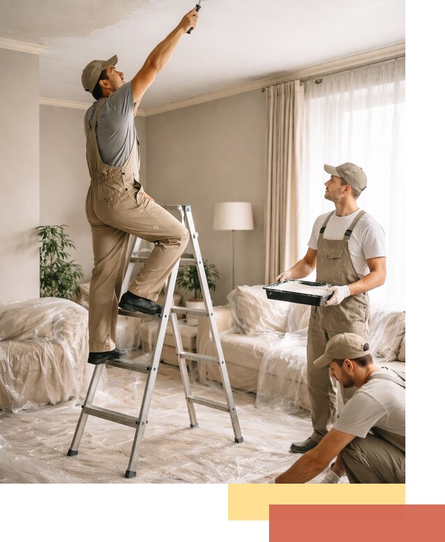 Покраска потолков акриловой краской в Каменске-Шахтинском качественно и быстро