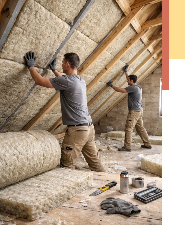 Утепление потолка минватой в Каменске-Шахтинском от 1494 руб. — быстро и недорого | ОТДЕЛОЧНИК-Ксш